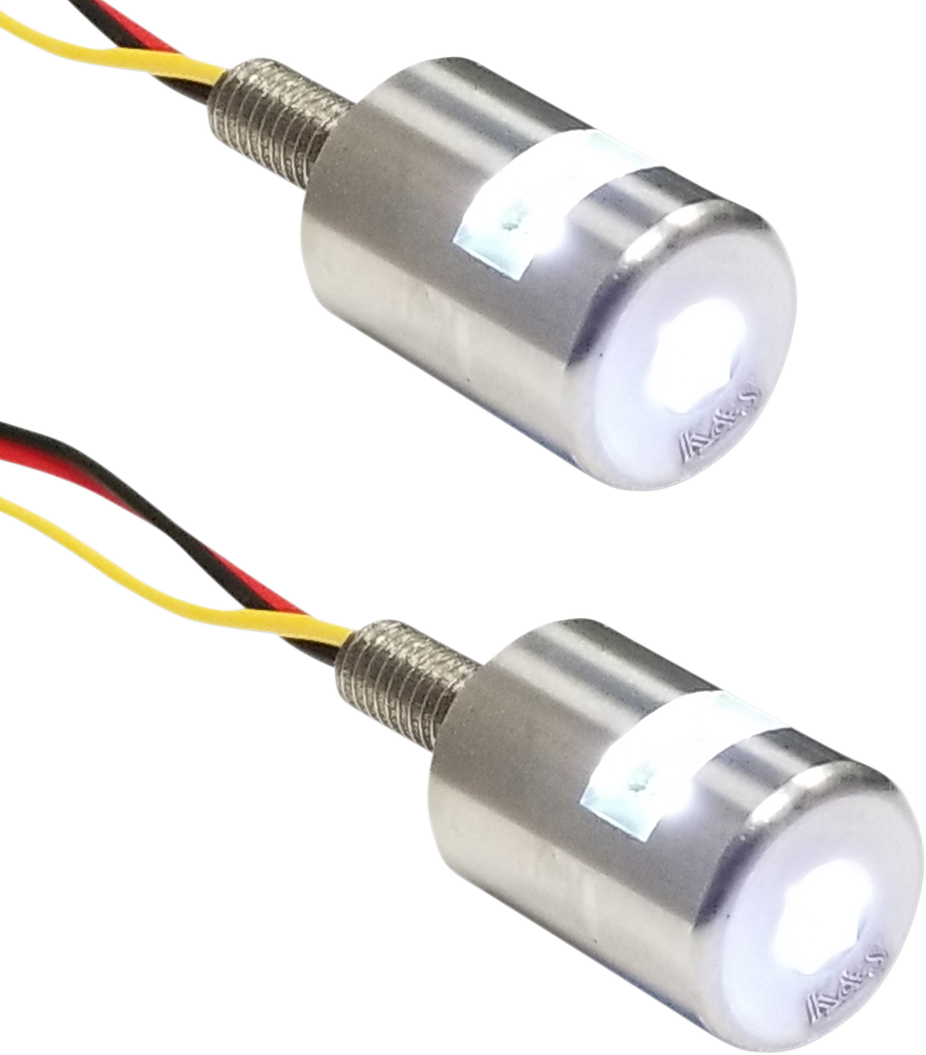 Three-Beam License Plate Bolt Lights - White - Lutzka's Garage