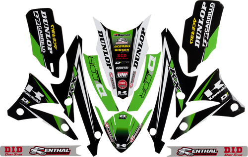 Graphics and Trim Kit - Team Green - Kawasaki