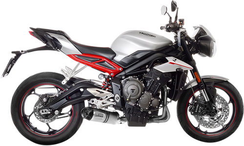 LV One Evo Muffler - Stainless Steel - Street Triple 765 - Lutzka's Garage