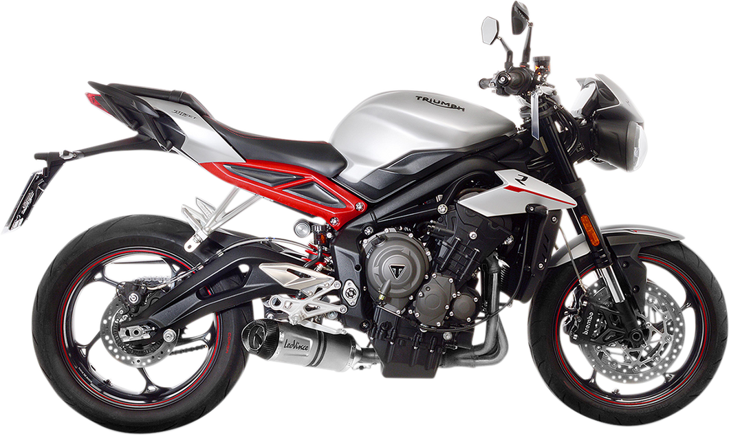 LV One Evo Muffler - Stainless Steel - Street Triple 765 - Lutzka's Garage