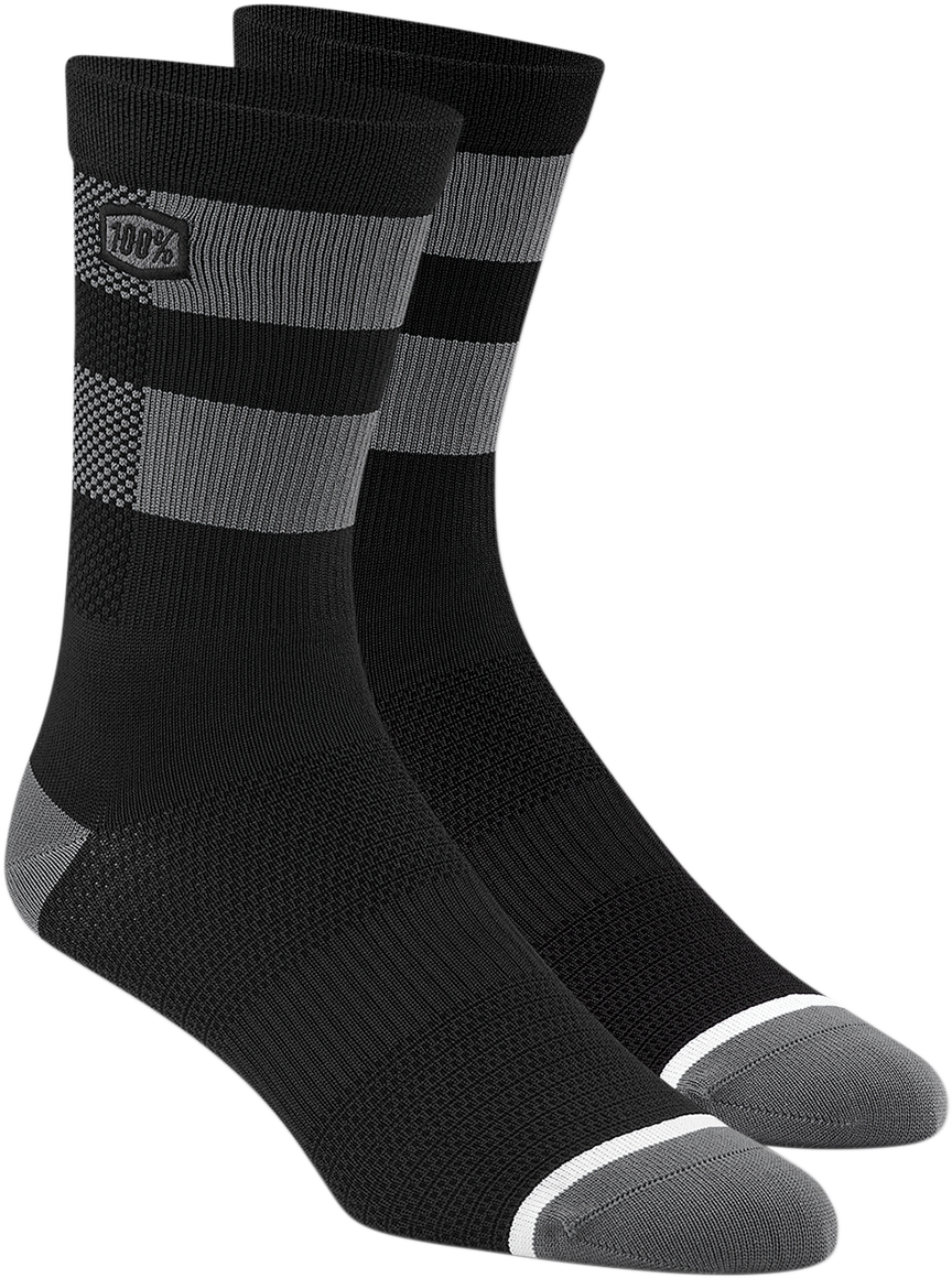 Flow Performance Socks - Black/Gray - Large/XL - Lutzka's Garage
