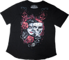 Womens Two Faced Catrina T-Shirt - Black - Small - Lutzka's Garage