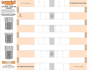 Studding Template - Track - 120"/129"/137"/146"/154" - 2.86" Pitch