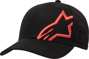 Corp Snap 2 Hat - Black/Warm Red - One Size - Lutzka's Garage