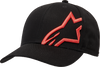 Corp Snap 2 Hat - Black/Warm Red - One Size - Lutzka's Garage