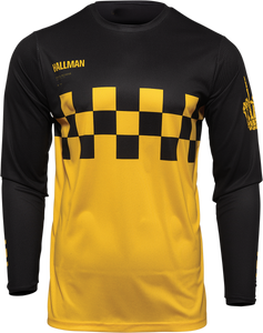 Hallman Differ Cheq Jersey - Yellow/Black - Small - Lutzka's Garage