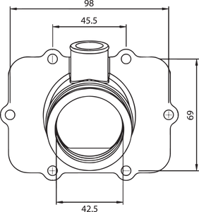 Carburetor Mounting Flange - Ski-Doo