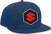 Youth Suzuki Mark Snapback Hat - Navy - Lutzka's Garage