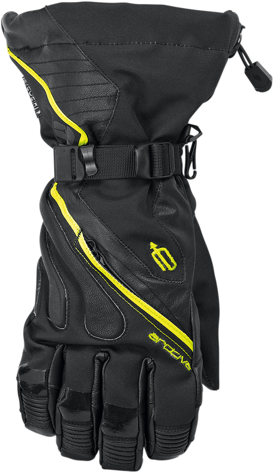 Meridian Gloves - Black/Hi-Vis Yellow - Small - Lutzka's Garage