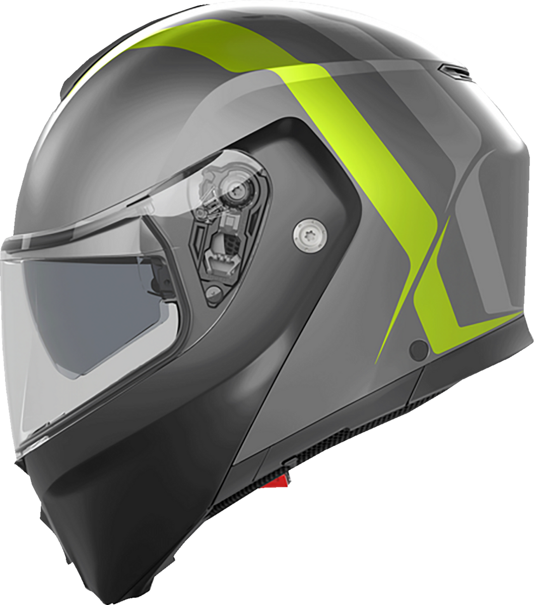 Streetmodular Helmet - Resia - Matte Gray/Black/Yellow Fluo - Small - Lutzka's Garage