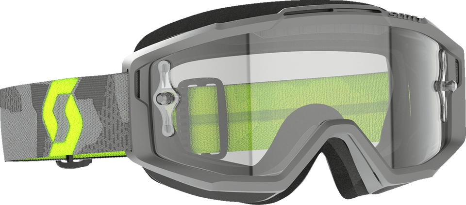 Split OTG Goggle - Light Gray/Neon Yellow - Clear - Lutzka's Garage