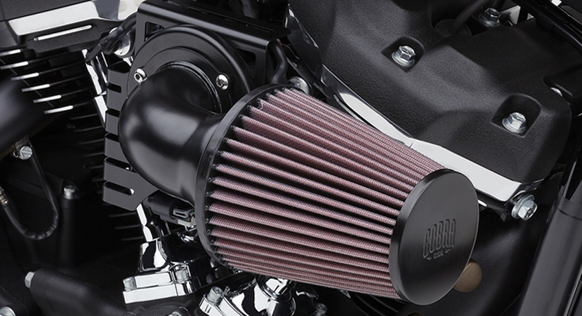 Cone Air Intake - Black - Softail - Lutzka's Garage