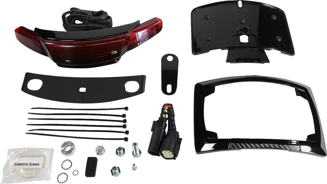 Taillight/Licesnse Plate Mount - Black - Lutzka's Garage