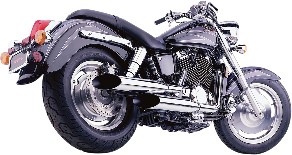 Classic Deluxe Exhaust - Chrome - VT1100 - Lutzka's Garage