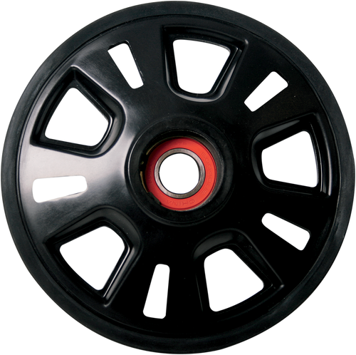 Idler Wheel with Snap Ring/Bearing 6004 - Black - Group 18 - 180 mm OD x 20 mm ID - Lutzka's Garage