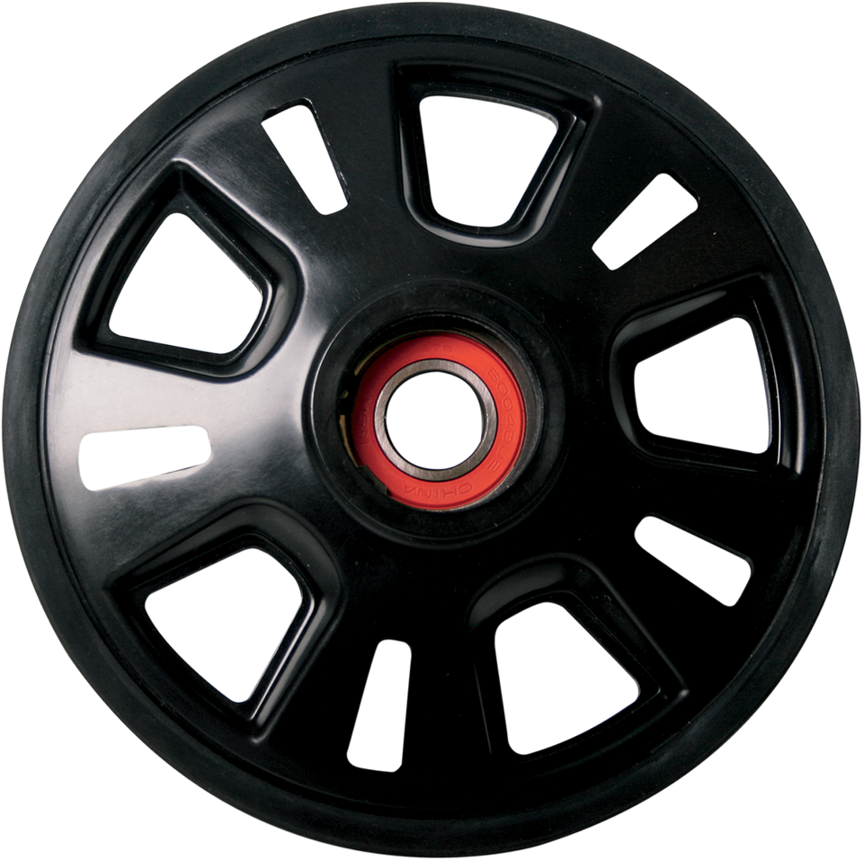 Idler Wheel with Snap Ring/Bearing 6004 - Black - Group 18 - 180 mm OD x 20 mm ID - Lutzka's Garage