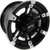 Wheel - Rolln 104 - Front/Rear - Machined Black - 12x7 - 4/156 - 4+3