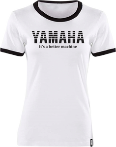 Womens Yamaha Vintage T-Shirt - White/Black - Small - Lutzka's Garage