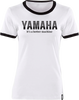 Womens Yamaha Vintage T-Shirt - White/Black - Small - Lutzka's Garage