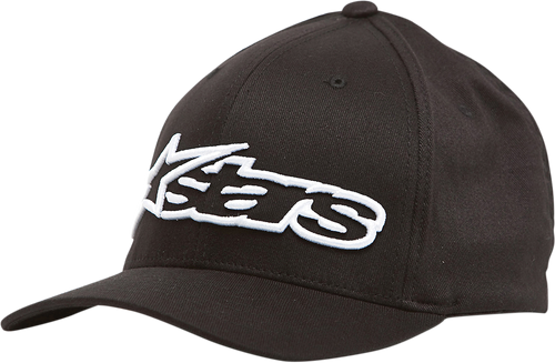 Blaze Flexfit® Hat - Black/White - Small/Medium - Lutzka's Garage