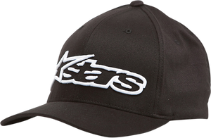 Blaze Flexfit® Hat - Black/White - Small/Medium - Lutzka's Garage