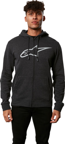 Ageless ll Zip Hoodie - Charcoal/Gray - Medium - Lutzka's Garage