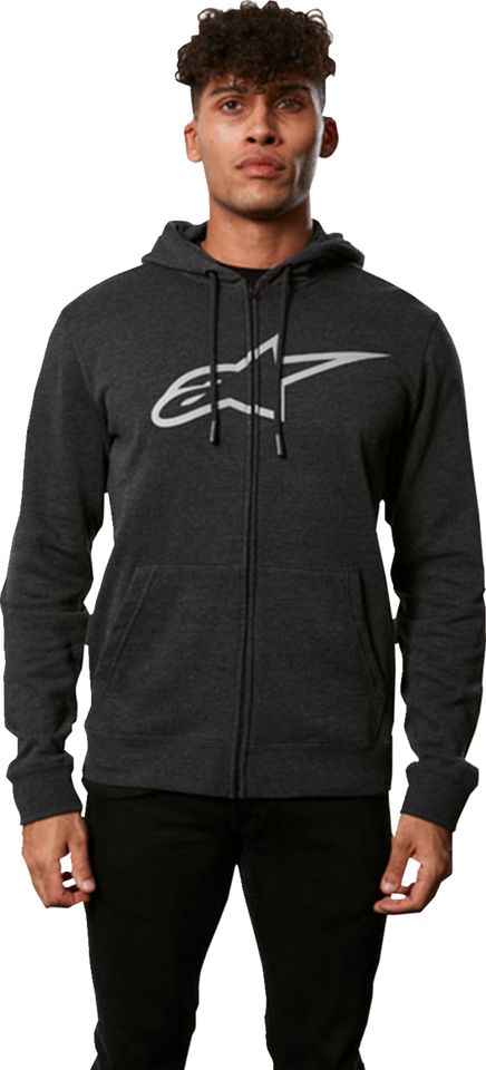 Ageless ll Zip Hoodie - Charcoal/Gray - Medium - Lutzka's Garage