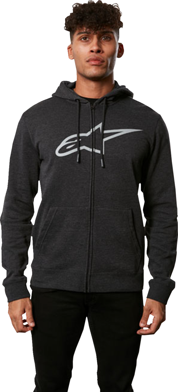 Ageless ll Zip Hoodie - Charcoal/Gray - Medium - Lutzka's Garage