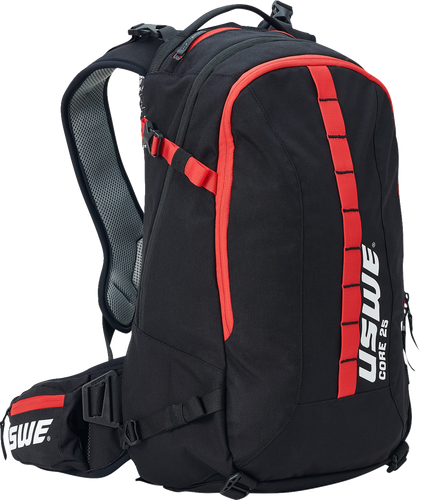 Core Off-Road Daypack - 25L - Black/Red - Lutzka's Garage