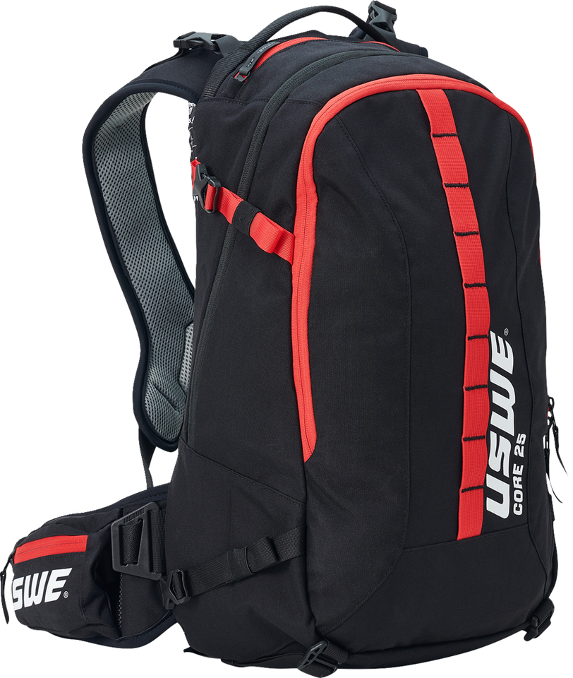 Core Off-Road Daypack - 25L - Black/Red - Lutzka's Garage