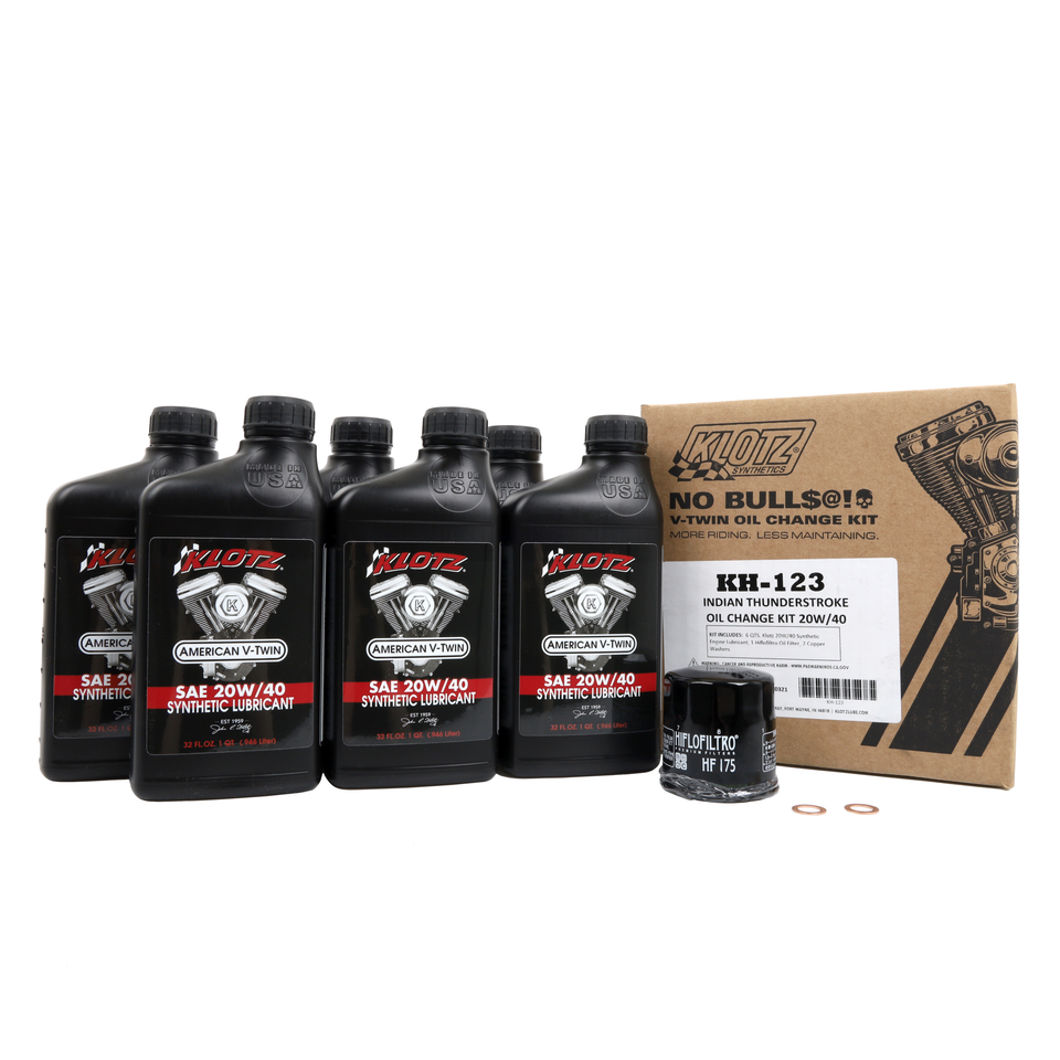 Oil Change Kit - Indian Thunderstroke - 20W-40