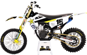 Rockstar Husqvarna Team Bike 2020 - Zach Osborne - 1:12 Scale - White/Black/Yellow