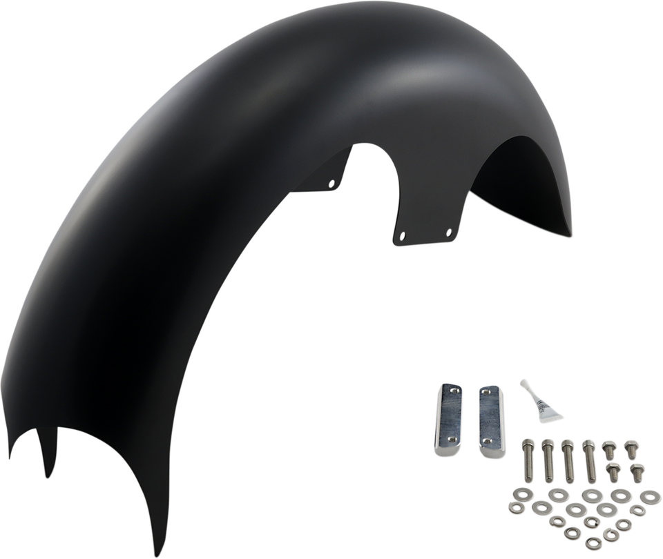 Talon Front Fender - 23" Wheel - With Satin Adapters - Touring Models