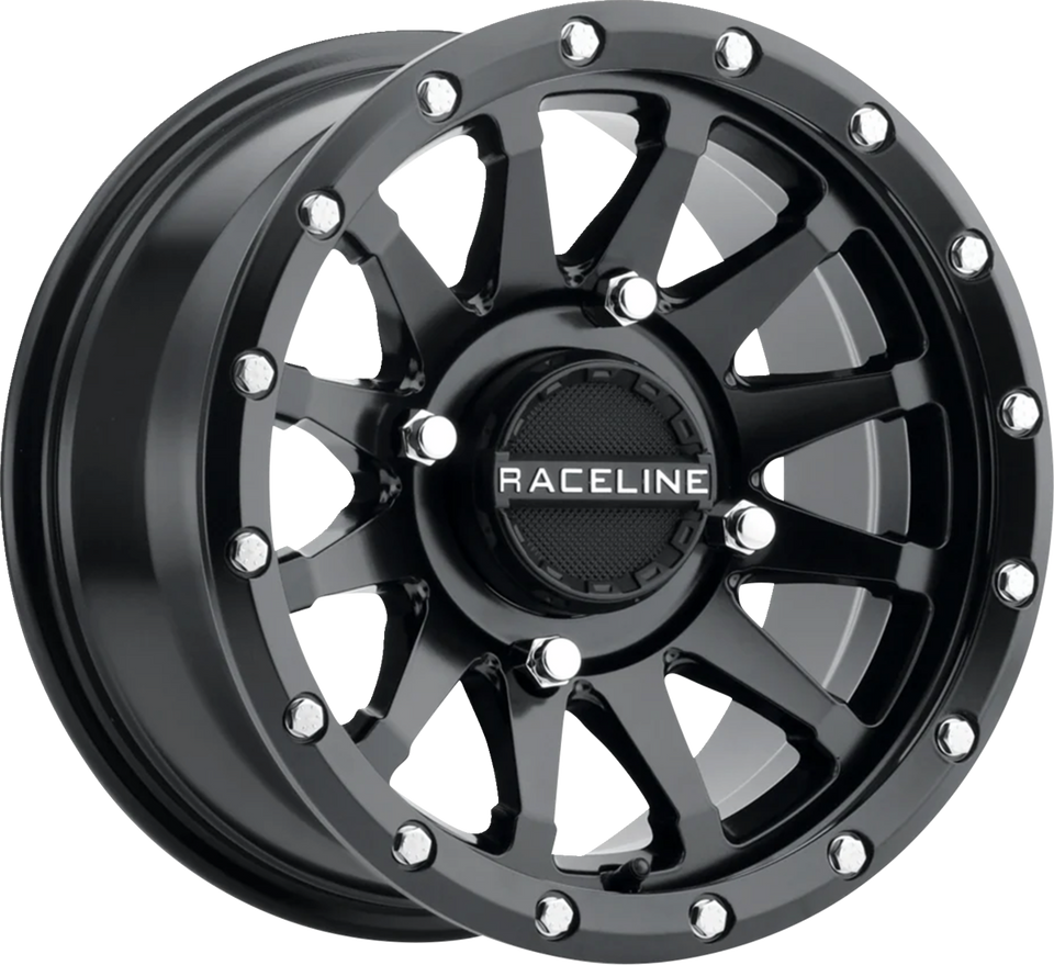 Wheel - Trophy - Simulated Beadlock - Front/Rear - Black - 14x7 - 4/110 - 5+2 (+10 mm) - Lutzka's Garage