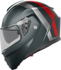 Streetmodular Helmet - Resia - Matte Gray/Silver/Red - Small - Lutzka's Garage