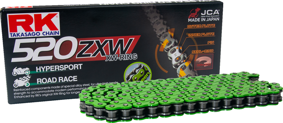 520 ZXW - Drive Chain - 120 Links - Green - Lutzka's Garage