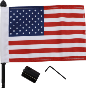 Luggage Rack Flag Mount - Square bar - 6" X 9" Flag