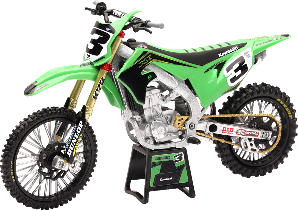 Kawasaki Race Team Bike 2019 - Eli Tomac - 1:12 Scale - Green/Black - Lutzka's Garage