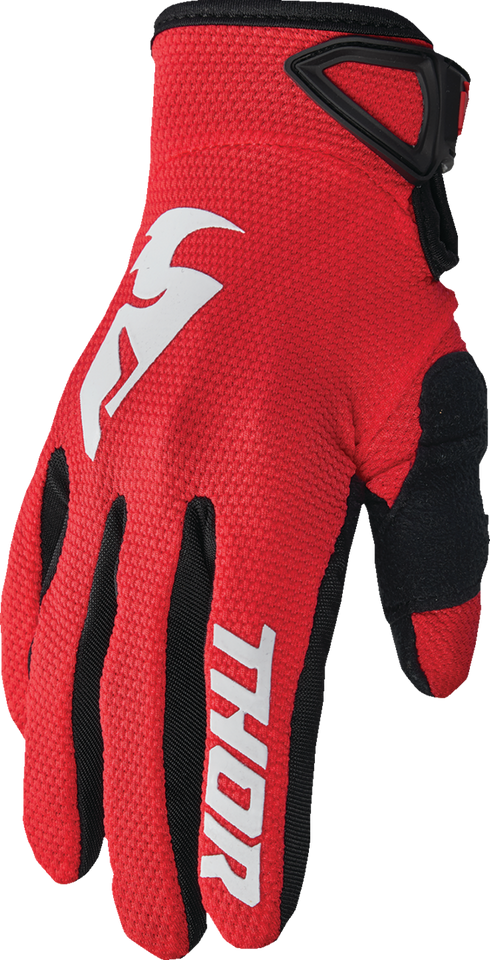 Youth Sector Gloves - Red/White - 2XS - Lutzka's Garage