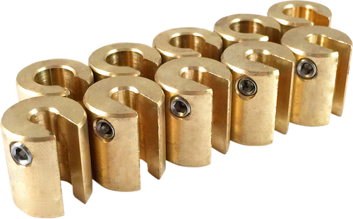 Wheel Weights - Re-Usable - 3/4 oz - Brass - 10 Pack