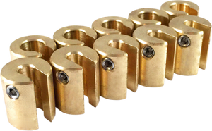 Wheel Weights - Re-Usable - 3/4 oz - Brass - 10 Pack