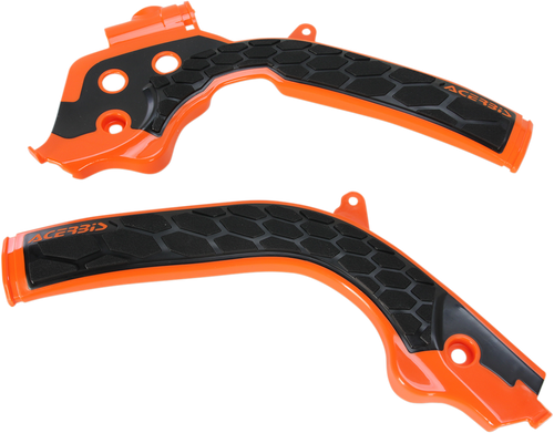 X-Grip Frame Guards - 16 Orange/Black - Husqvarna | KTM