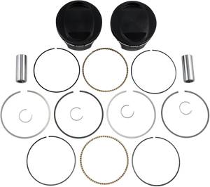 Piston Kit - 3.885" - 103 Cubic Inch | 96 Cubic Inch Bored to 103 Cubic Inch - Twin Cam