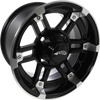 Wheel - Rolln 104 - Front/Rear - Machined Black - 12x7 - 4/110 - 5+2