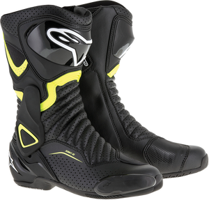 SMX-6 v2 Vented Boots - Black/Yellow - US 6 / EU 39 - Lutzka's Garage