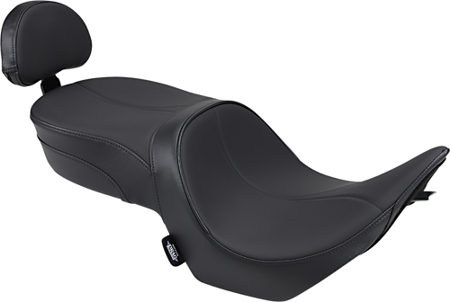 Low-Profile Touring Seat - Black - Passenger Backrest - Victory Hammer 05-17 - Lutzka's Garage