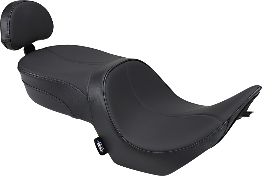 Low-Profile Touring Seat - Black - Passenger Backrest - Victory Hammer 05-17 - Lutzka's Garage