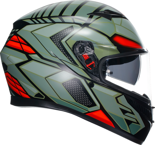 K3 Helmet - Decept - Matte Black/Green/Red - Small - Lutzka's Garage