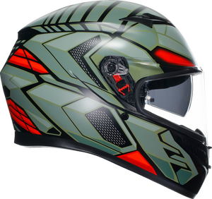 K3 Helmet - Decept - Matte Black/Green/Red - Small - Lutzka's Garage