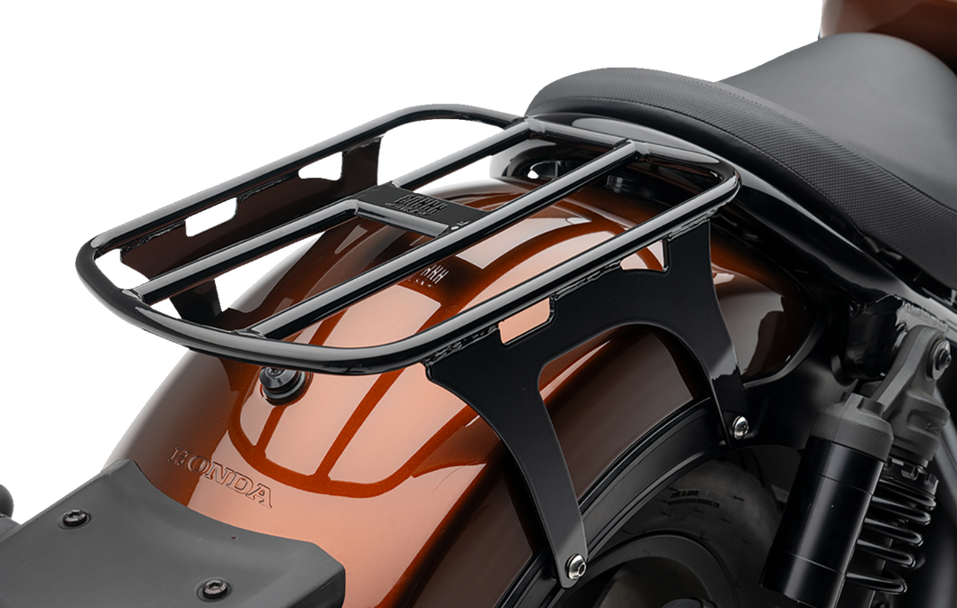 Solo Luggage Rack - Tube - Black - Rebel 1100 - Lutzka's Garage